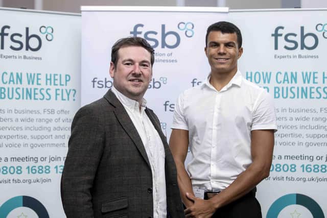 Rob Daniels (left), the managing director, and James Wilson (right), the company’s affiliate marketing manager, joined the other Northamptonshire winners and finalists at a celebratory event last Wednesday.