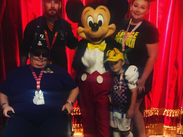 Second anniversary of Andrew's diagnosis, son James, daughter Emily and Emily's nephew Arthur