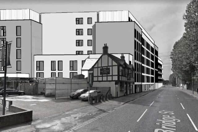 Plans to build a total of 178 flats on unused land next to The Malt Shovel pub have been recommended for approval. 
A WNC planning officer said: "The proposal would bring a prominent site in the town centre into a highly intensive use, contributing to the vitality and viability of the surrounding area." 
However, The Malt Shovel owner said: ""I am totally against the project as it stands. I cannot believe a surveyor, engineer or a member of the applicant's team have not visited our property to discuss the proposed construction."