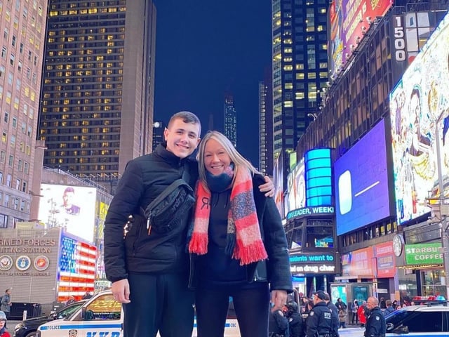 Naomi Ress Issitt, 44, Our Jay Foundation founder and head of trustees, pictured with her son, Jamie Rees (Jay), from Rugby.