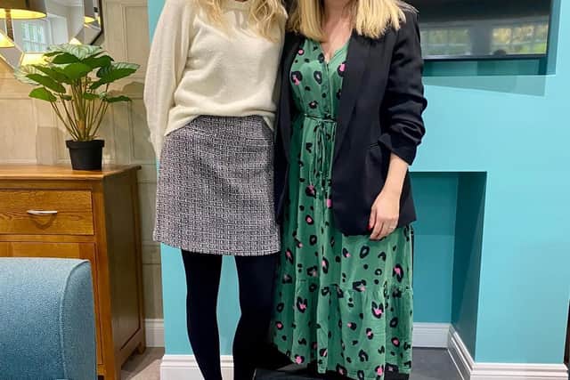 General Manager Elina House and Dr Nikki Ramskill at Brampton View Care Home e Menopause Awareness Event