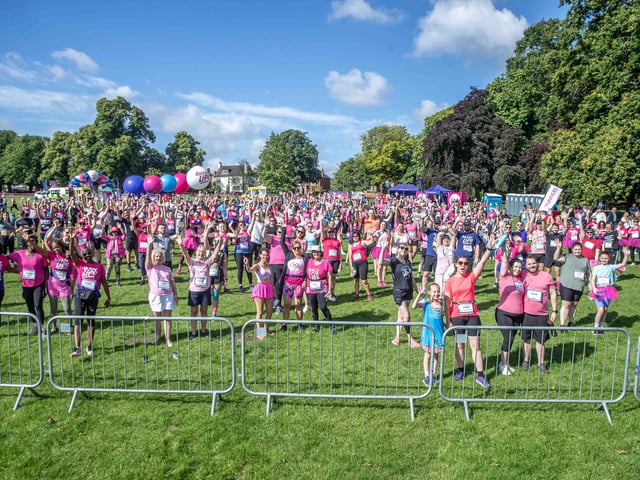 Walkers, runners and joggers completed two laps of Abington Park for the 10k Race for Life on Sunday (July 14).