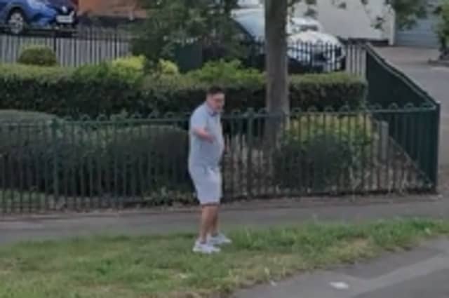 Police want to speak to the man in the image. Photo: Northamptonshire Police.