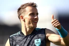 Tom Curran hit 115 from 93 balls for Surrey against Northants