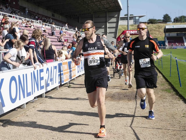 Hundreds of runners took part in the race on Sunday June 25, which started and finished at Sixfields stadium.