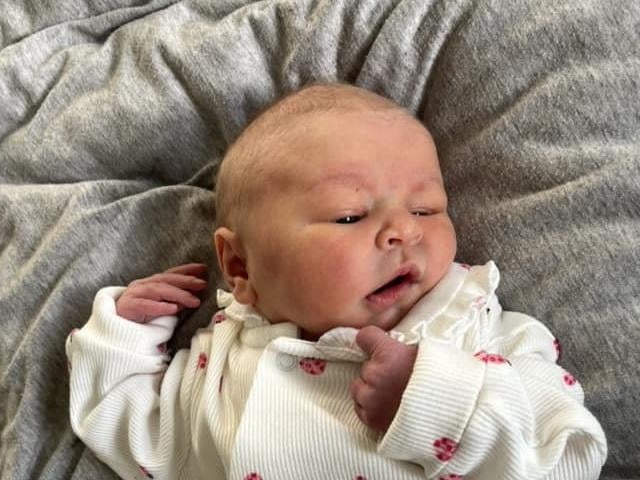 Nova-Rae born at 11.07pm on November 25 at Northampton General hospital, weighing 7lb 8oz.