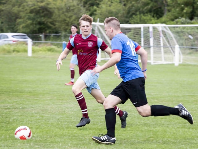 Hundreds gathered to remember 20-year-old Northampton amateur footballer Luke, who sadly died in January