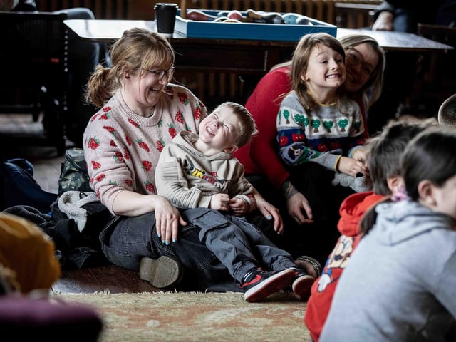 Families enjoyed new installations and activities such as a disco room and story time.