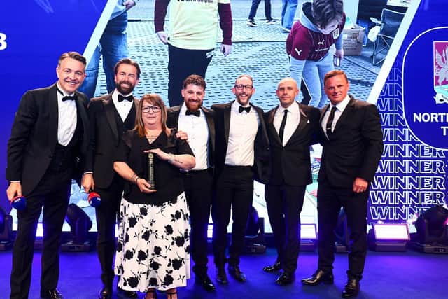 Northampton received the award at Sunday's ceremony in London. Photo by James Marsh/Shutterstock