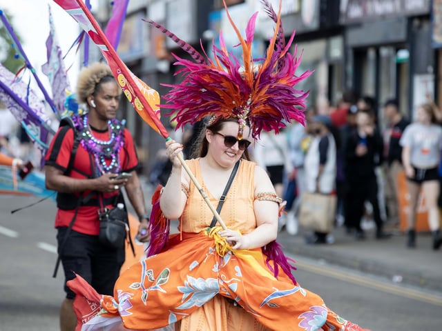 An explosion of joyous colour took over Northampton during the carnival on Saturday June 14.