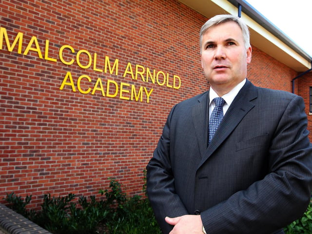 Malcolm Arnold Academy, Trinity Avenue, Northampton (former Unity College) - new head Philip Cantwell, pictured in 2010