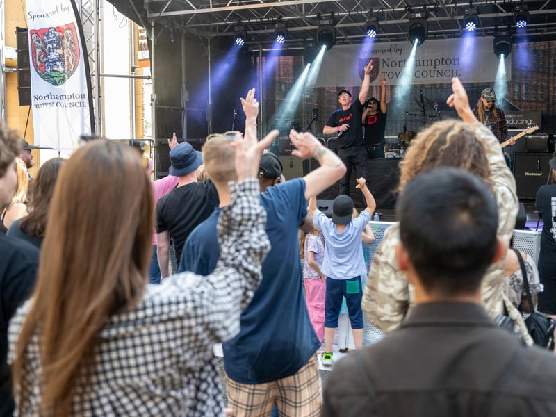 Weirdoe performing on the Main Stage at the Northampton Music Festival on Sunday, September 8, 2024. Photo by David Jackson.