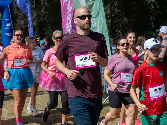 Runners taking part in the Race For Life at Abington Park in Northampton on Sunday, July, 12, 20026. Photo by David Jackson.