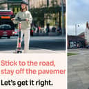 E-scooter riders are being urged to stay off Northamptonshire's pavements