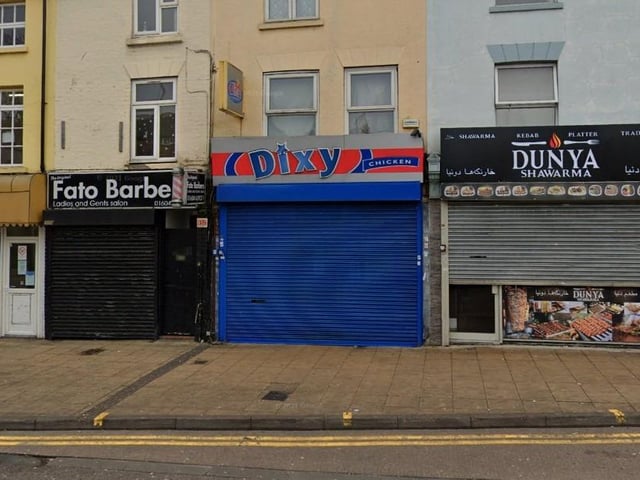 Dixy Chicken in Wellingborough Road, Northampton. Last inspected on November 23, 2022. The owners said: "We are having a re-visit in the coming months and hopefully should improve our rating."