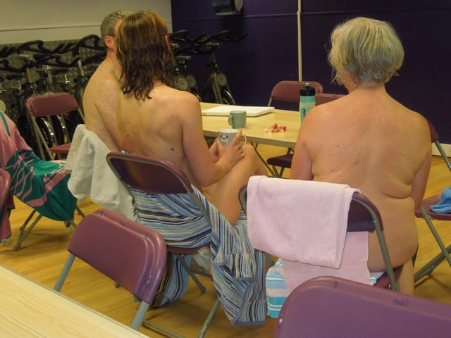 Nudists have blasted leisure centre bosses for "discrimination" after they were banned from swimming naked – because it broke the venue's swimwear rules.