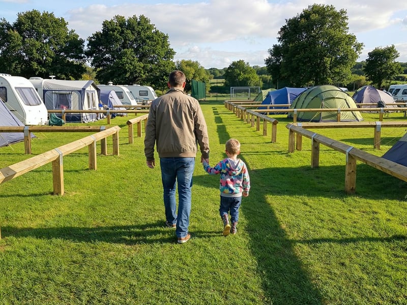 Families will be able to camp at the holiday park from next month.