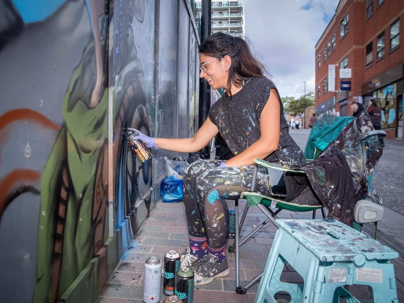 Wall Games transformed Northampton town centre into a creative open-air gallery