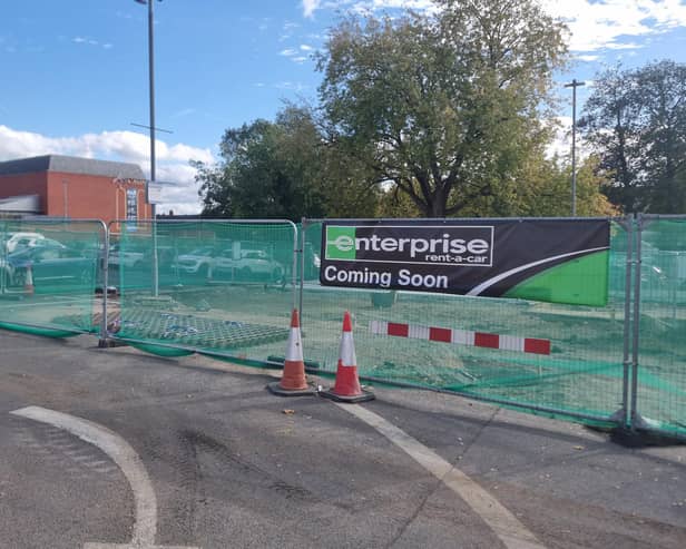 Signs saying “coming soon” have appeared at a Northampton town centre car park where Enterprise Rent-A-Car has been given permission to open a new rental vehicle site.