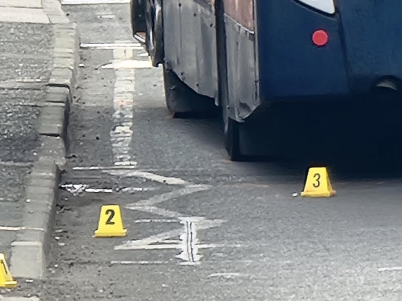 Pictures from the scene at midday. The incident happened at 8.40am today (Monday).