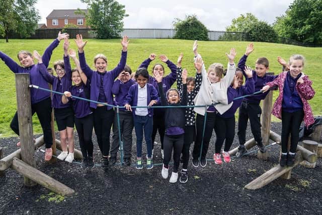 Pupils at Hazel Leys Academy