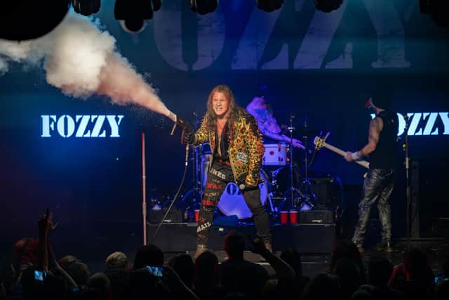Fozzy on stage at The Roadmender in Northampton on Monday, February 26, 2024. Photo by David Jackson.