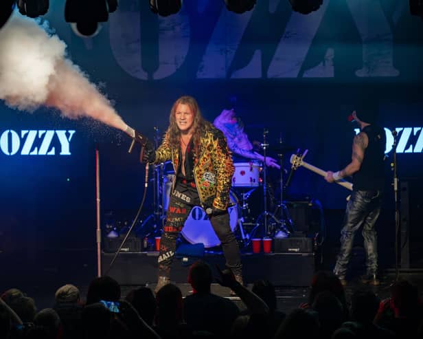 Fozzy on stage at The Roadmender in Northampton on Monday, February 26, 2024. Photo by David Jackson.