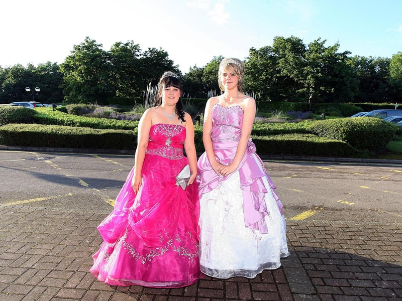 Weavers Year 11 school prom at The Hilton Hotel, Northampton, in 2012.