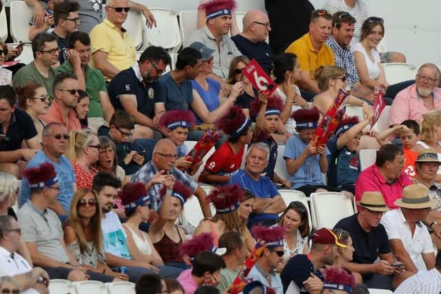 Supporters enjoy a T20 clash at the County Ground in 2019