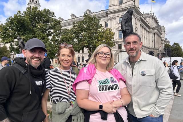 Northants group Send Mummas attended the rally outside parliament on Monday, September 15. Credit: Emma Briggs