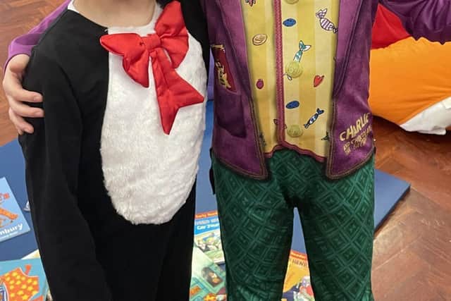 Children at Queen Eleanor Primary enjoy World Book Day