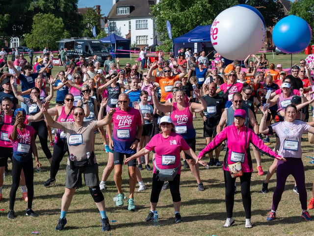 Runners taking part in the Race For Life at Abington Park in Northampton on Sunday, July, 12, 20026. Photo by David Jackson.