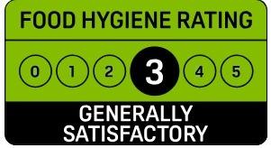 The eatery in York Road was inspected on November 1 and rated three stars.