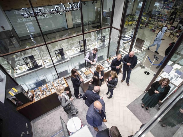 Inside the newly refurbished jewellers in Northampton town centre.