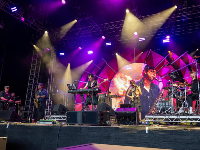 corto.alto on stage at the Shambala Festival on Sunday, August 24, 2025. Photo by David Jackson.