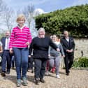 MP Andrea Leadsom leads a charity walk to raise money for the Caring and Sharing Trust.