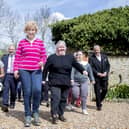 MP Andrea Leadsom leads a charity walk to raise money for the Caring and Sharing Trust.