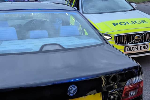 The stolen car was recovered in Luton. Picture: BCH Road Policing Unit