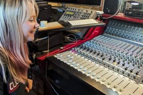 Jemma Gambrill recording at Fitdog Studio