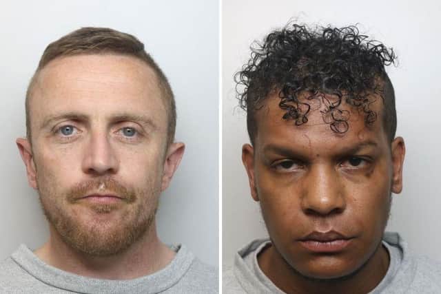 Sean Patrick Conybeare, pictured left, and Nathan Lucas, pictured right, were sentenced at Northampton Crown Court on Monday (October 21).