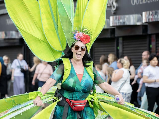 An explosion of joyous colour took over Northampton during the carnival on Saturday June 14.
