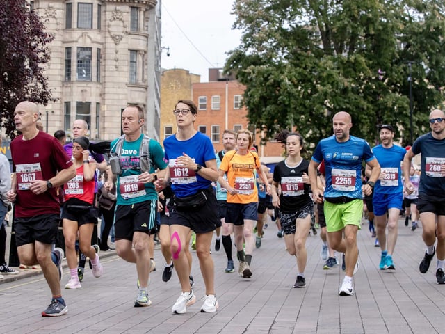 Hundreds of runners took part in the half marathon around the town on Sunday September 14.