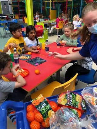 Children and young people taking part in the Trilogy HAF initiative.