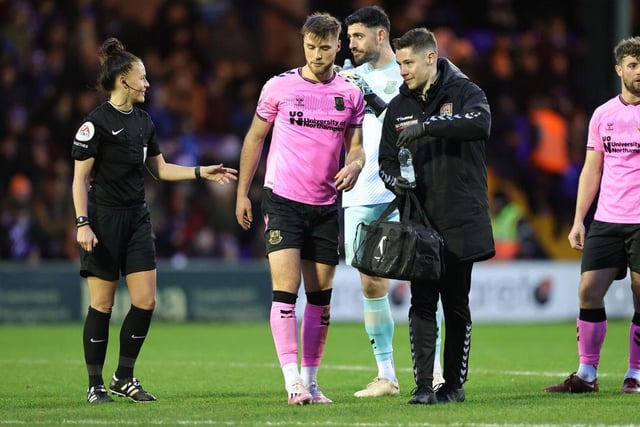 Headed a decent chance over early on and appeared to pick up his injury during the first-half. Eventually made way in the second, leaving Cobblers with a very inexperienced, makeshift back-line for the final 20 minutes... 6