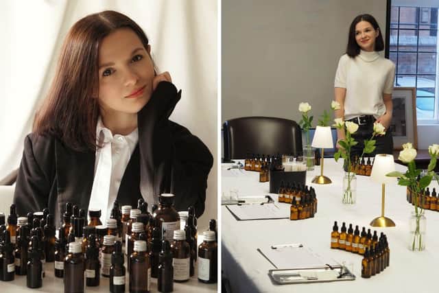 Olena Stoianova is the founder of Ozornina, which she launched after nine years of experience in perfumery – having studied in Russia and France, as well as learning from British perfumers.