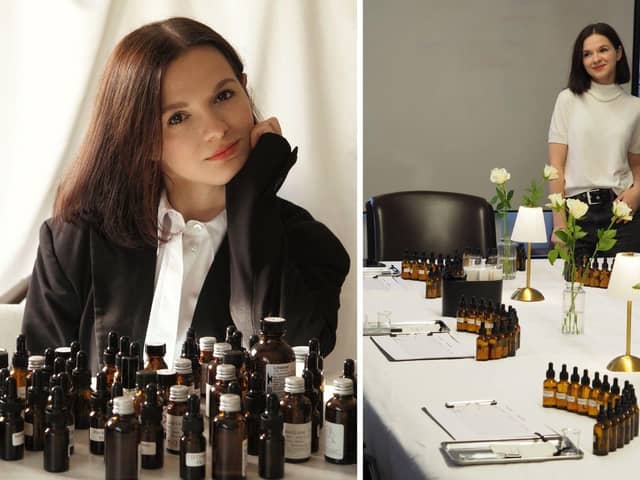 Olena Stoianova is the founder of Ozornina, which she launched after nine years of experience in perfumery – having studied in Russia and France, as well as learning from British perfumers.