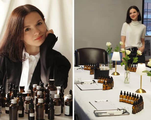 Olena Stoianova is the founder of Ozornina, which she launched after nine years of experience in perfumery – having studied in Russia and France, as well as learning from British perfumers.