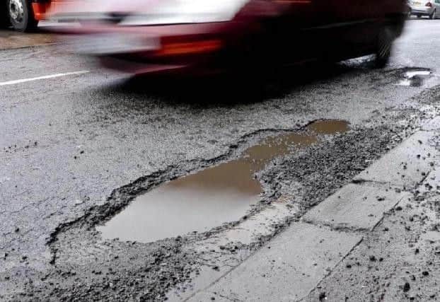 The A5 has a large number of potholes causing issues on the road