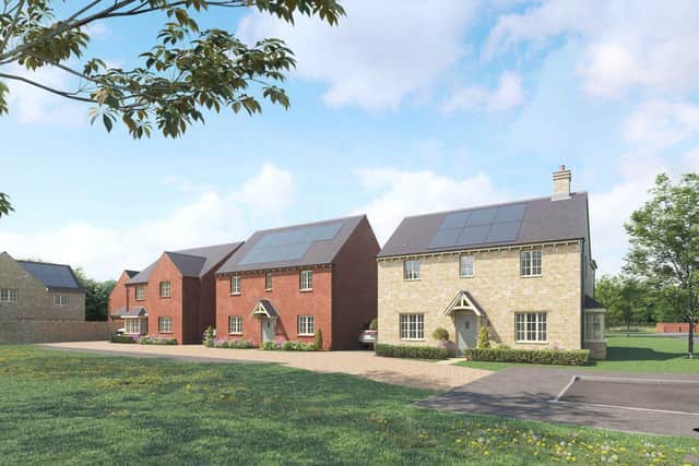 A street scene at Mulberry Homes' Middleton Meadows development