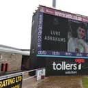 NTFC paid tribute to the late Luke Abrahams on the big screen at Sixfields on Saturday (April 29)